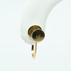 Screw Back Yellow Gold Pearl Earrings
