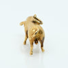 Bull 14K Gold Vintage 3D Pendant