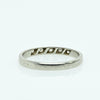 Vintage Diamond 5 Stone Wedding Band 18K White Gold