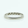Vintage Diamond 5 Stone Wedding Band 18K White Gold