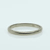 Vintage Chevron Pattern Wedding Band 18K White Gold
