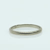 Vintage Chevron Pattern Wedding Band 18K White Gold