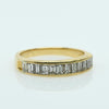 Baguette Diamond 18K Yellow Gold Wedding Band