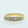 Baguette Diamond 18K Yellow Gold Wedding Band