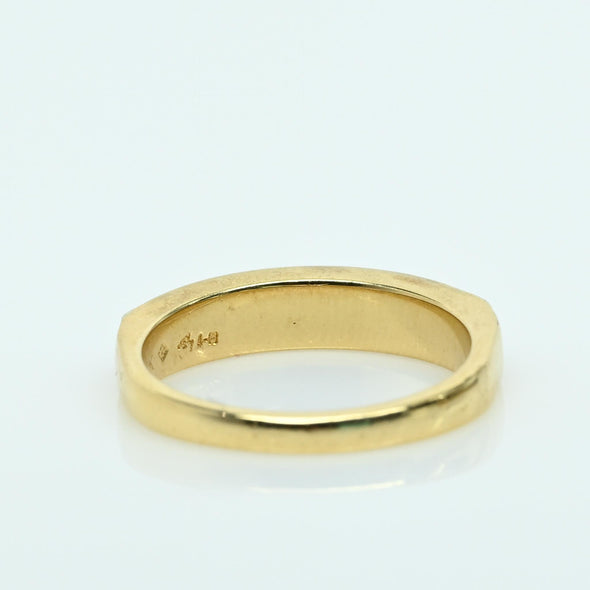 Baguette Diamond 18K Yellow Gold Wedding Band