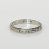 Vintage Orange Blossom Pattern 18K White Gold Wedding Band Size 6