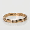 Vintage Personalized 10K Yellow Gold Wedding Band Size 10.5