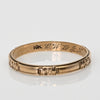 Vintage Personalized 10K Yellow Gold Wedding Band Size 10.5