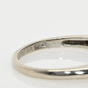 Dated 1950 Vintage 14K White Gold 7 Diamond Antique Wedding Band