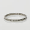 Dated 1945 Personalized Vintage 18K Petite Engraved Stackable Wedding Band