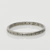 Dated 1945 Personalized Vintage 18K Petite Engraved Stackable Wedding Band