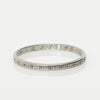 Dated 1945 Personalized Vintage 18K Petite Engraved Stackable Wedding Band