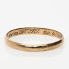 Dated 1924 8K Yellow Gold Vintage Smooth Finish Band