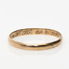 Dated 1924 8K Yellow Gold Vintage Smooth Finish Band