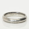 Platinum Vintage Wedding Band With Milgrain Detail