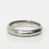 Platinum Vintage Wedding Band With Milgrain Detail