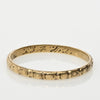 Vintage 18K Yellow Gold Engraved Wedding Band