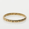 Vintage 18K Yellow Gold Engraved Wedding Band