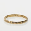 Vintage 18K Yellow Gold Engraved Wedding Band