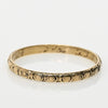 Vintage 18K Yellow Gold Engraved Wedding Band