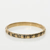 Vintage 18K Yellow Gold Engraved Wedding Band
