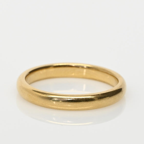 Vintage 18K Yellow Gold WILK & CO Wedding Band