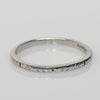 Dated 1926 Art Deco Platinum Vintage Chevron Antique Wedding Band