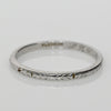 Dated 1926 Art Deco Platinum Vintage Chevron Antique Wedding Band