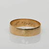 Antique Band Engraved G.H. 23 1904 14k Gold Ring