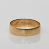 Antique Band Engraved G.H. 23 1904 14k Gold Ring