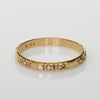 14K Yellow Gold Floral Wedding Band