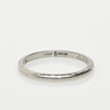 Platinum Vintage Chevron Wedding Band Dated 1929