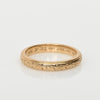 Vintage Orange Blossom Personalized 14K Yellow Gold Wedding Band