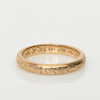 Vintage Orange Blossom Personalized 14K Yellow Gold Wedding Band