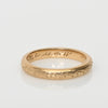 Vintage Orange Blossom Personalized 14K Yellow Gold Wedding Band