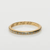 Vintage 18K Yellow Gold Engraved Wedding Band Dated 1940