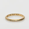 Vintage 18K Yellow Gold Engraved Wedding Band Dated 1940