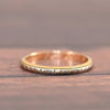 Vintage 18K Yellow Gold Engraved Wedding Band Dated 1940
