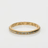 Vintage 18K Yellow Gold Engraved Wedding Band Dated 1940