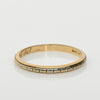 Vintage 18K Yellow Gold Engraved Wedding Band Dated 1940