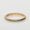 Vintage 18K Yellow Gold Engraved Wedding Band Dated 1940