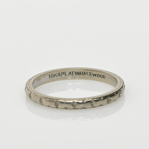 Wood & Sons 18K Gold & Platinum Vintage Wedding Band