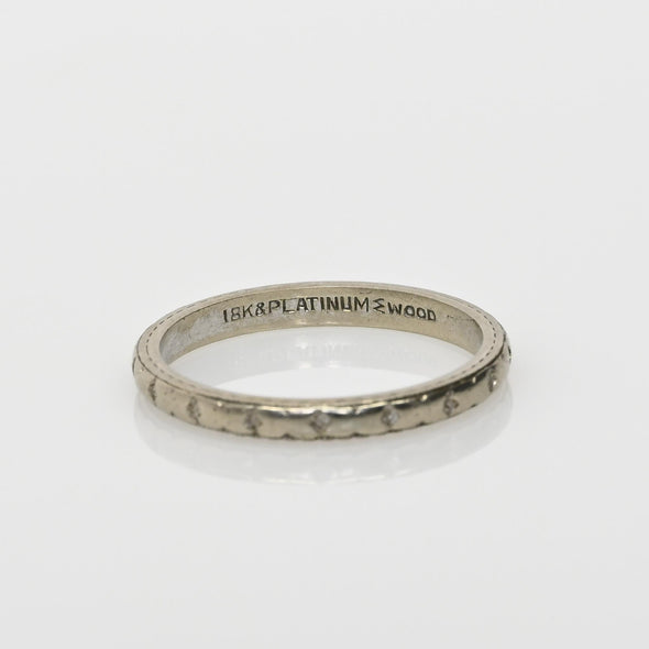 Wood & Sons 18K Gold & Platinum Vintage Wedding Band