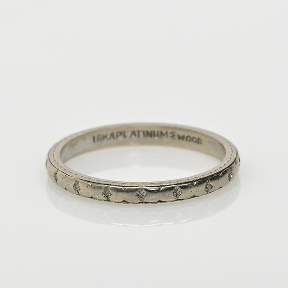 Wood & Sons 18K Gold & Platinum Vintage Wedding Band