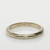 Vintage 14K White Gold Treasure Land Etched Wedding Band