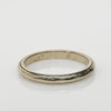 Vintage 14K White Gold Treasure Land Etched Wedding Band