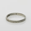 Circa 1920's Art Deco Single Cut Diamond and Floral Pattern Wedding Band