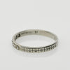 Circa 1920's Art Deco Single Cut Diamond and Floral Pattern Wedding Band