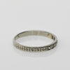 Circa 1920's Art Deco Single Cut Diamond and Floral Pattern Wedding Band