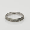Vintage Diamond and Milgrain Wedding Band